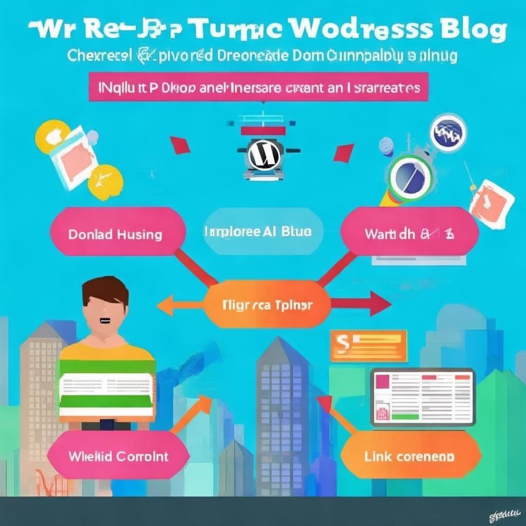 如何搭建 WordPress 博客网站并提高流量与收入，利用 Linkreate AI插件实现自动化内容创作